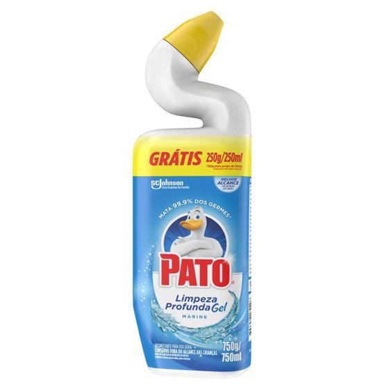 Imagem de Desinfetante para Uso Geral Pato Cloro em Gel Marine Professional frasco de 750ml