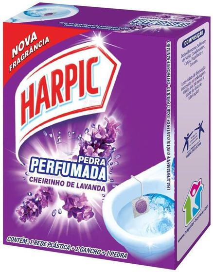 Imagem de Desinfetante Pedra Sanit Harpic Lavanda 25g