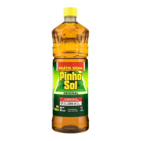 Imagem de Desinfetante Pinho Sol Original 1000ml - Embalagem com 12 Unidades
