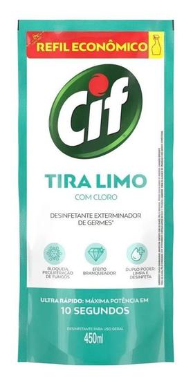 Imagem de Desinfetante Uso Geral Cif Tira Limo 450ml - Refil