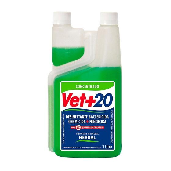 Imagem de Desinfetante Vet+20 Bactericida Herbal - 1 Litro