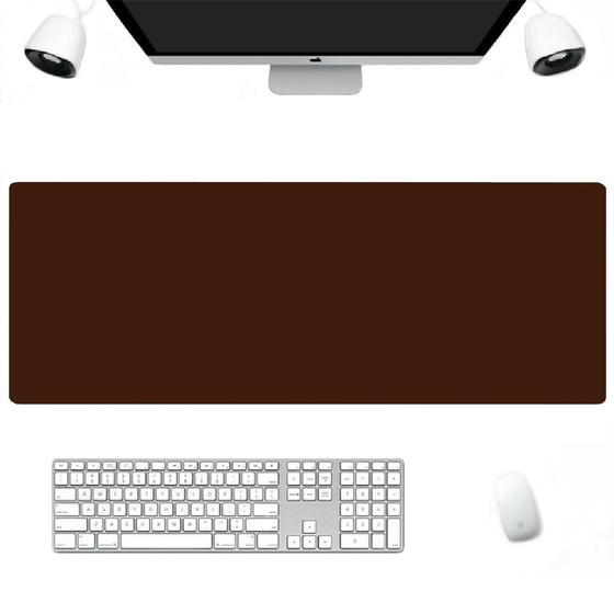 Imagem de Deskpad Office Mouse Pad Gamer Em material ecológico 50x30 caf