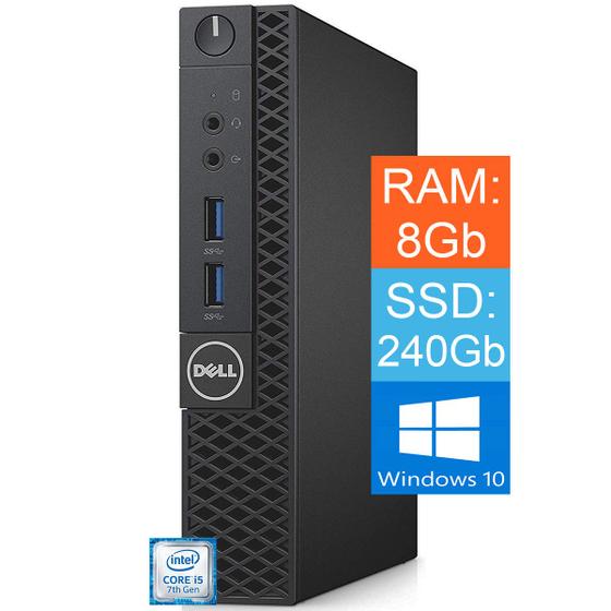 Desktop Mini Dell Core i5 7ª Geração DDR4 8Gb SSD 240Gb Menor preço em Desktop Mini Dell Core i5 7ª Geração DDR4 8Gb SSD 240Gb