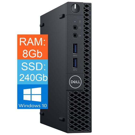 Imagem de Desktop Mini Dell Core i5 8ª Geração DDR4 8Gb SSD 240Gb