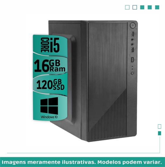 Imagem de Desktop Montado i5 16gb SSd + 120gb Win10