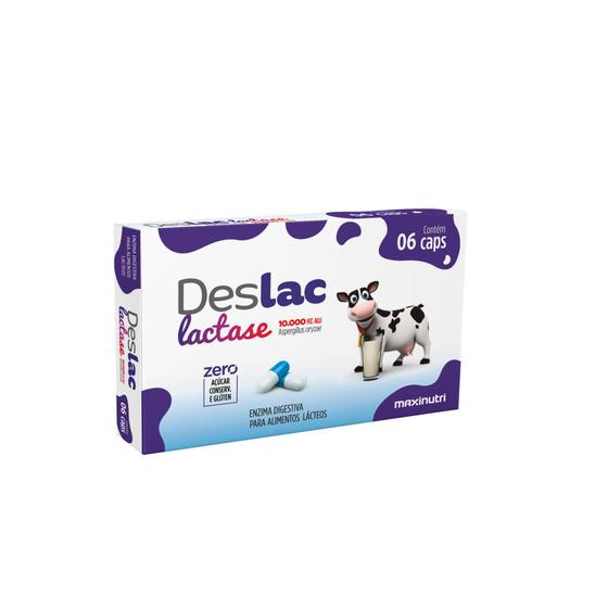 Deslac lactase 10000 FCC ALU 30 cápsulas Maxnutri Lactase