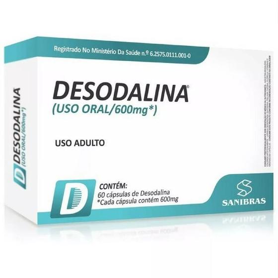 Imagem de Desodalina 60 Cápsulas 600mg Sanibras