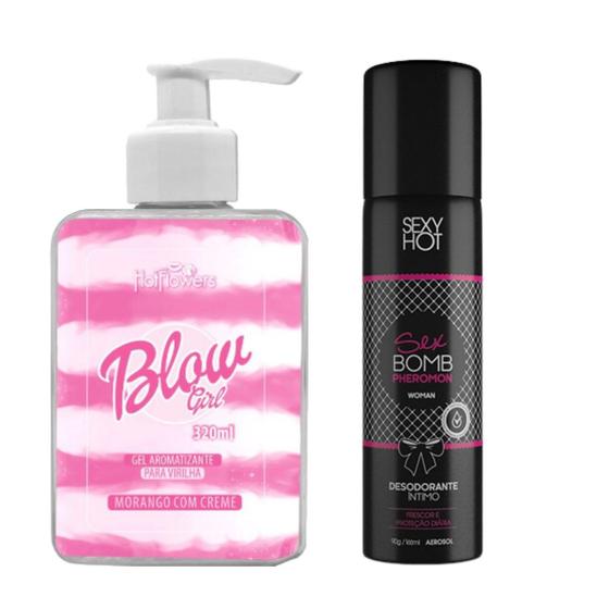 Imagem de Desodorant Intimo Sexbomb Virilha e Girl Blow Gel Rosa Creme