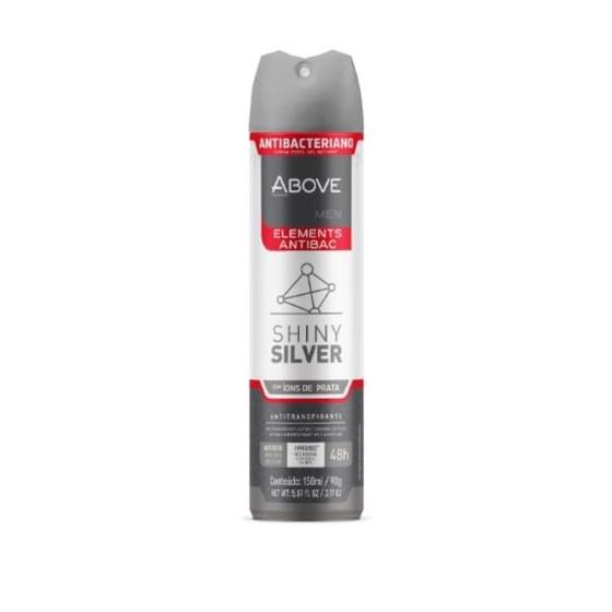 Imagem de Desodorante above aerosol elements shiny silver 150ml/90g