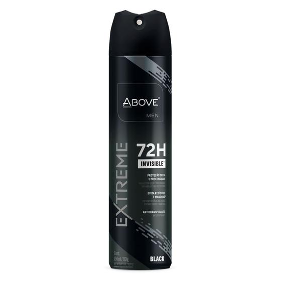 Imagem de Desodorante Above Men Extreme Invisible Black Aerossol Antitranspirante 72h 150ml