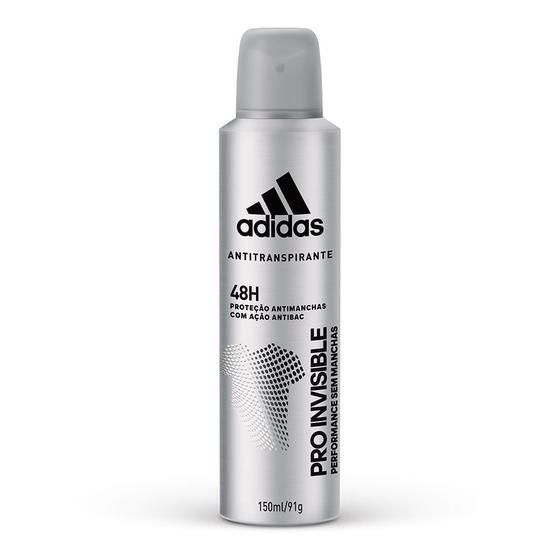 Desodorante Adidas PRO Invisible Aerosol Antitranspirante Masculino 48h 150ml Menor preço em Desodorante Adidas PRO Invisible Aerosol Antitranspirante Masculino 48h 150ml