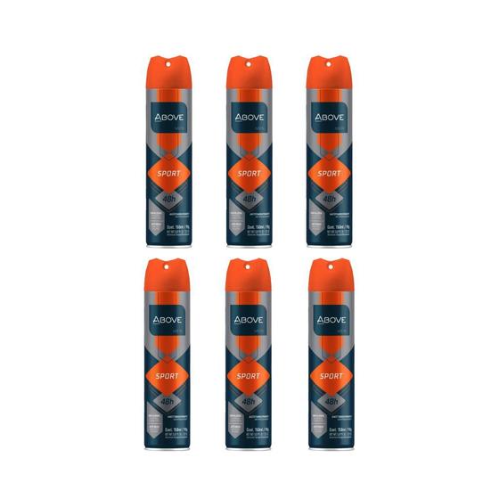 Imagem de Desodorante Aero Above 150ml Masc Sport - Kit C/ 6un