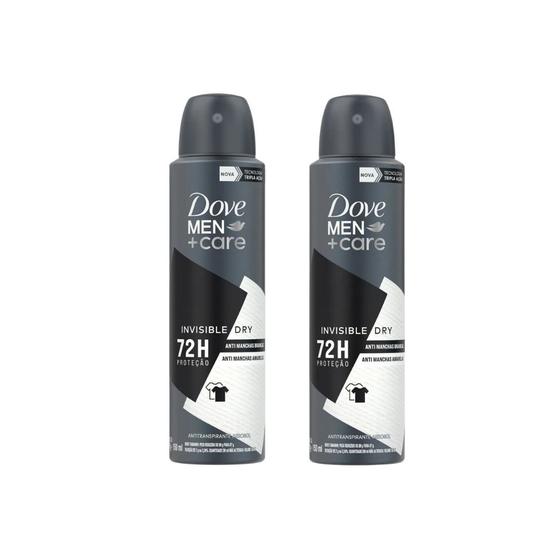 Imagem de Desodorante Aero Dove 150ml Masc Invisible Dry - Kit C/ 2un