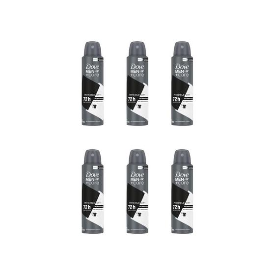 Imagem de Desodorante Aero Dove 150Ml Masc Invisible Dry - Kit Com 6Un