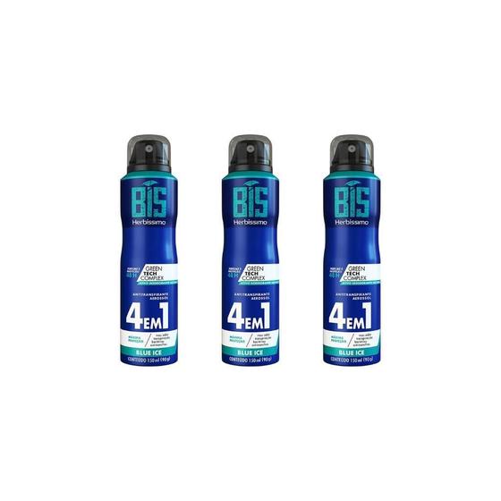 Imagem de Desodorante Aero Herbíssimo Blue Ice 150Ml-Kit C/3Un