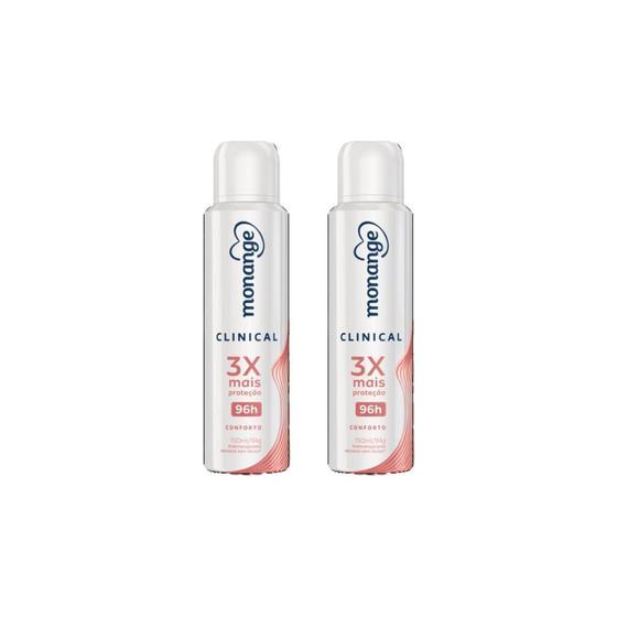 Imagem de Desodorante Aero Monange 150Ml Clinical Conforto-Kit C/2Un