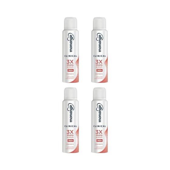 Imagem de Desodorante Aero Monange 150Ml Clinical Conforto-Kit C/4Un