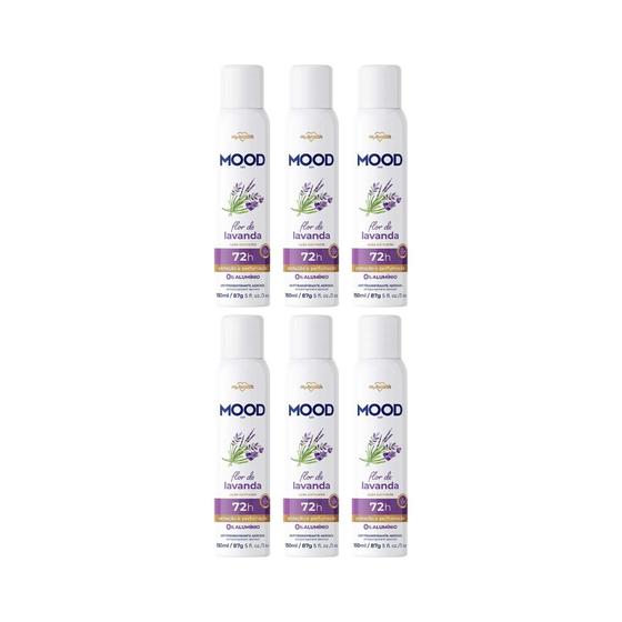 Imagem de Desodorante Aero Mood 150ml Flor de Lavanda - Kit C/6un