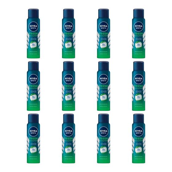 Imagem de Desodorante Aero Nivea 150ml Masc Antibac FR Sensation-12un