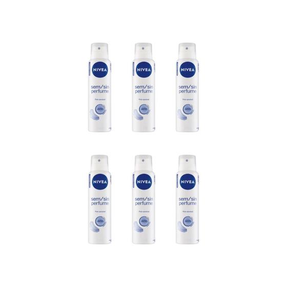 Imagem de Desodorante Aero Nivea 150ml Sem Perfume Snsv Pure-Kit C/6un