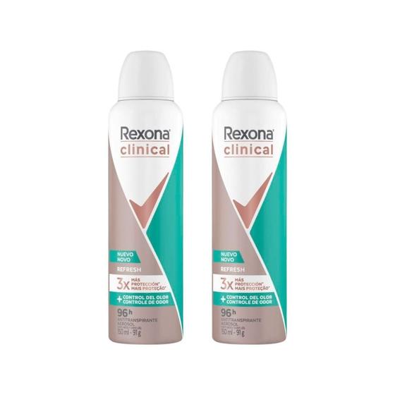 Imagem de Desodorante Aero Rexona Clinical 150Ml Fem Refresh-Kit C/2Un