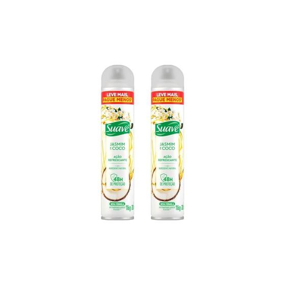 Imagem de Desodorante Aero Suave 200Ml Fem Jasmim/Coco-Kit C/2Un