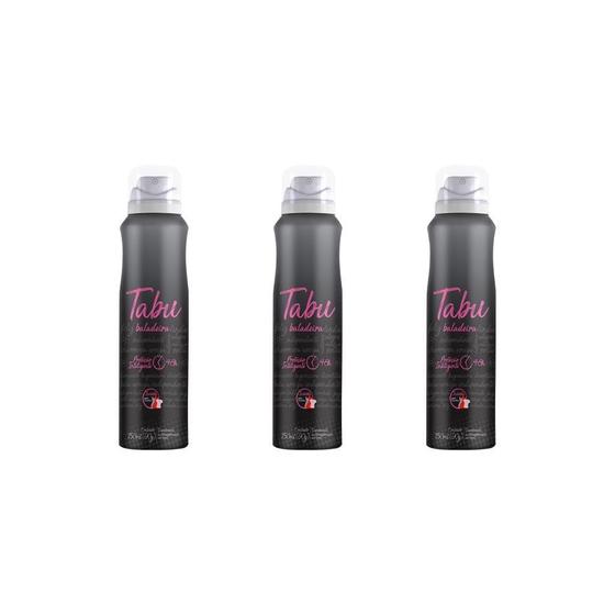 Imagem de Desodorante Aero Tabu 150Ml Baladeira - Kit Com 3Un