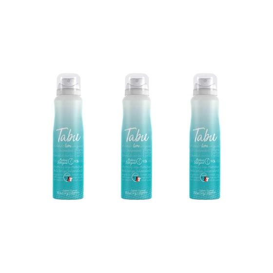 Imagem de Desodorante Aero Tabu 150Ml Livre - Kit Com 3Un