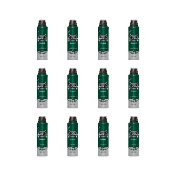 Imagem de Desodorante Aero Tres Marchand 150Ml Classic-Kit C/12Un