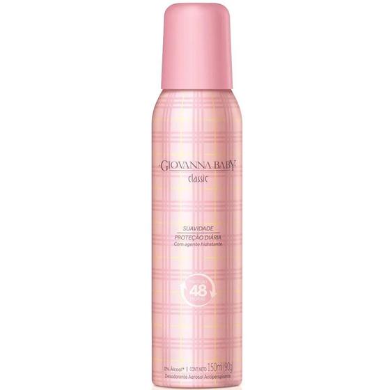 Imagem de Desodorante aerosol antitranspirante giovanna baby classic 150ml