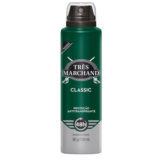 Desodorante Aerosol Très Marchand Classic 150ml Menor preço em Desodorante Aerosol Très Marchand Classic 150ml
