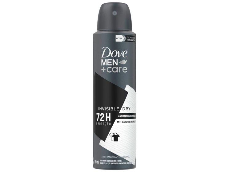 Imagem de Desodorante Aerossol Antitranspirante Dove Men+Care Invisible Dry Masculino 72 Horas 150ml