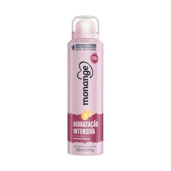 Imagem de Desodorante Aerossol Antitranspirante Monange Feminino Hidratação Intensiva 150ml