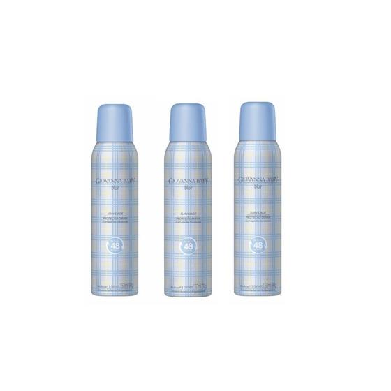 Imagem de Desodorante Aerossol Giovanna Baby 150 ml Azul - Kit C/3un