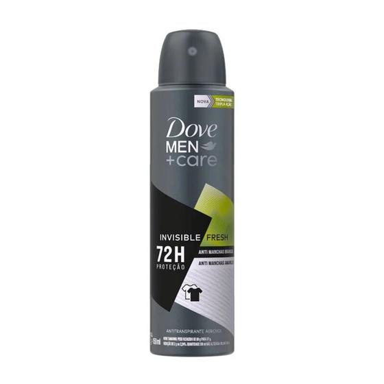 Imagem de Desodorante Antitranspirante Aerosol Dove Men+Care Invisible Fresh 72h 150ml