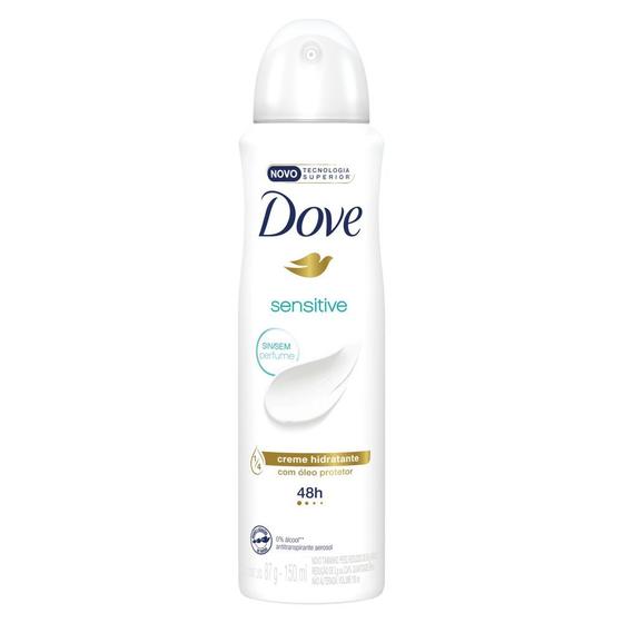 Imagem de Desodorante Antitranspirante Aerosol Dove Sensitive 150ml