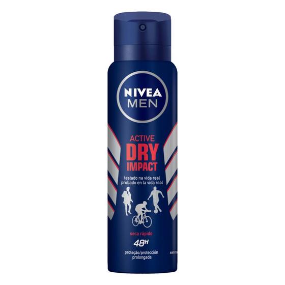 Desodorante Antitranspirante Aerosol Nívea Dry Impact 150ml Menor preço em Desodorante Antitranspirante Aerosol Nívea Dry Impact 150ml