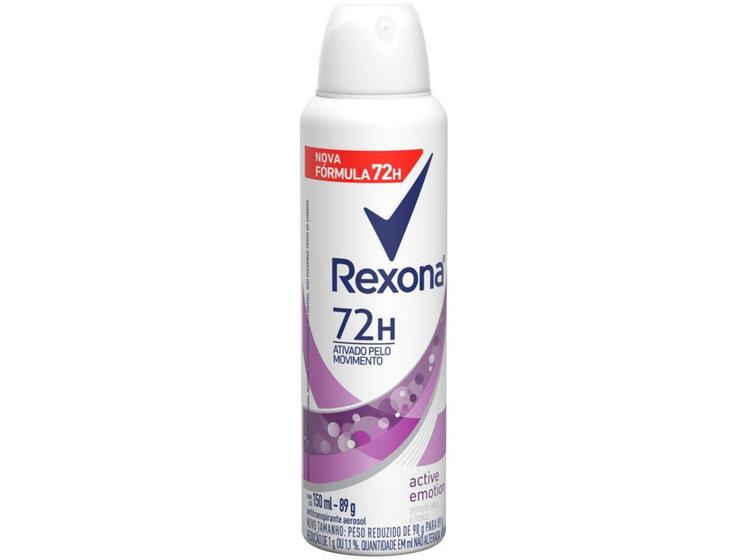 Imagem de Desodorante Antitranspirante Aerosol Rexona  - Active Emotion 72 Horas 150ml