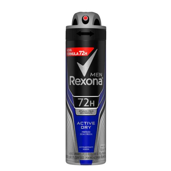 Imagem de Desodorante Antitranspirante Aerosol Rexona Men Active 150ml