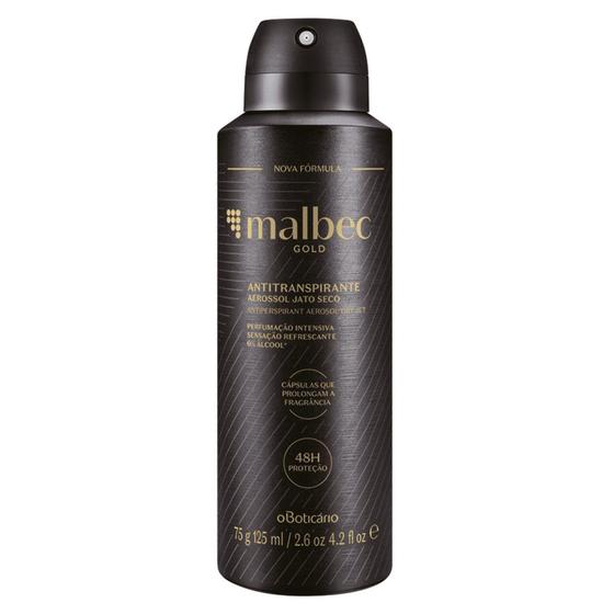 Imagem de Desodorante Antitranspirante Aerossol 75g Malbec Gold - Perfumaria