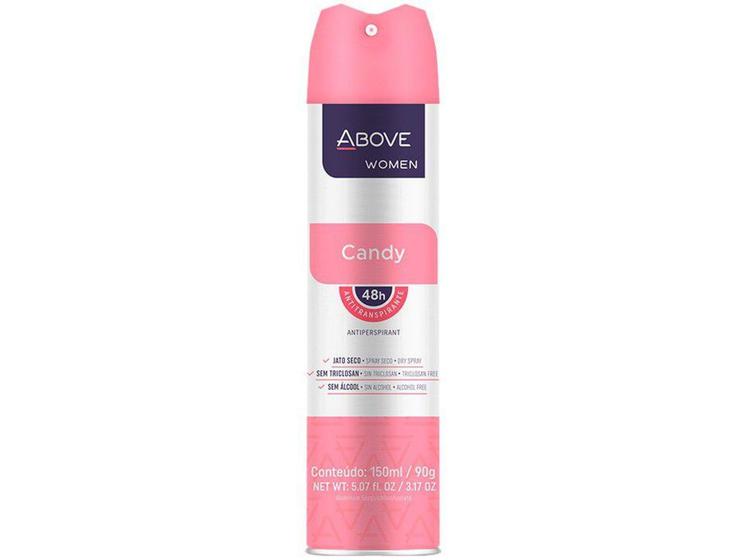 Imagem de Desodorante Antitranspirante Aerossol Above - Clássicos Candy Feminino Floral Frutal 150ml