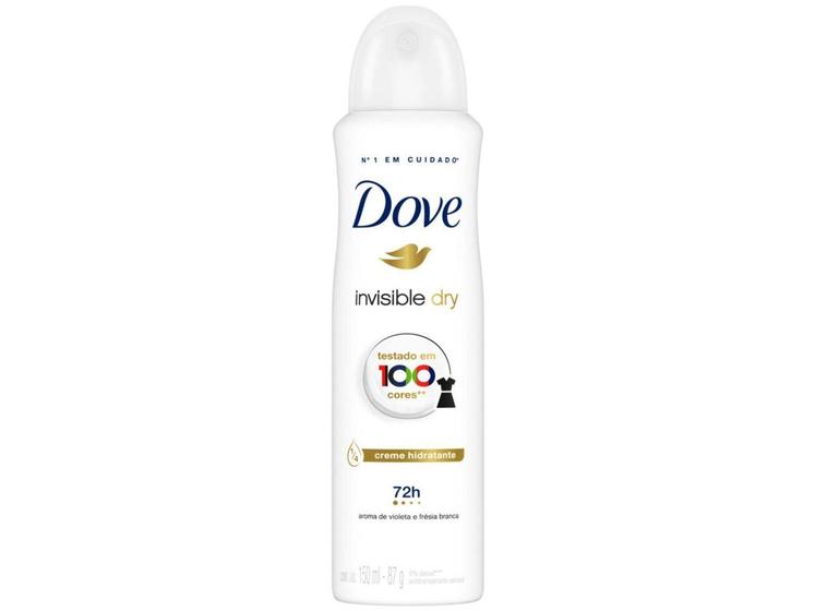 Imagem de Desodorante Antitranspirante Aerossol Dove Invisible Dry Feminino 72 Horas 150ml