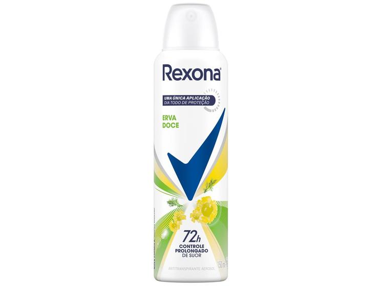 Imagem de Desodorante Antitranspirante Aerossol Feminino Rexona Erva Doce 72 horas 150ml