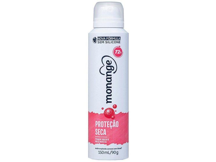 Imagem de Desodorante Antitranspirante Aerossol Monange - Proteção Seca Feminino 72 Horas Floral 150ml