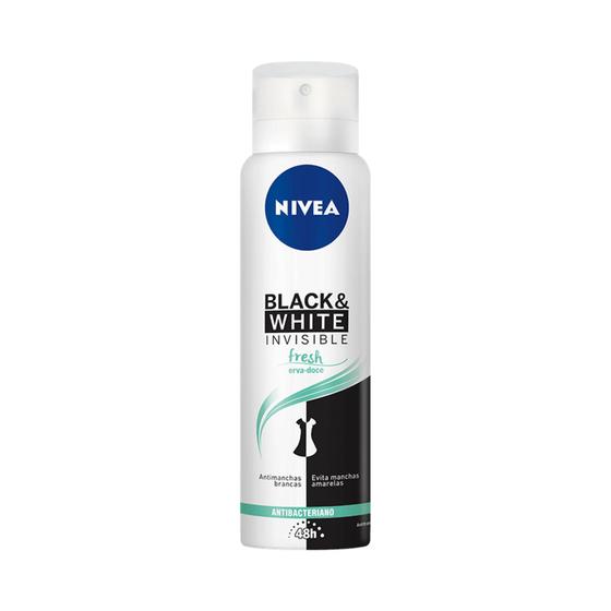 Imagem de Desodorante Antitranspirante Aerossol Nivea - Invisible Black & White Fresh 150ml