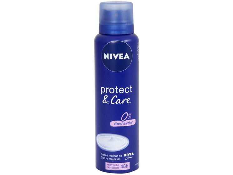 Imagem de Desodorante Antitranspirante Aerossol Nivea  - Protect & Care Feminino Proteção 48 Horas 150ml