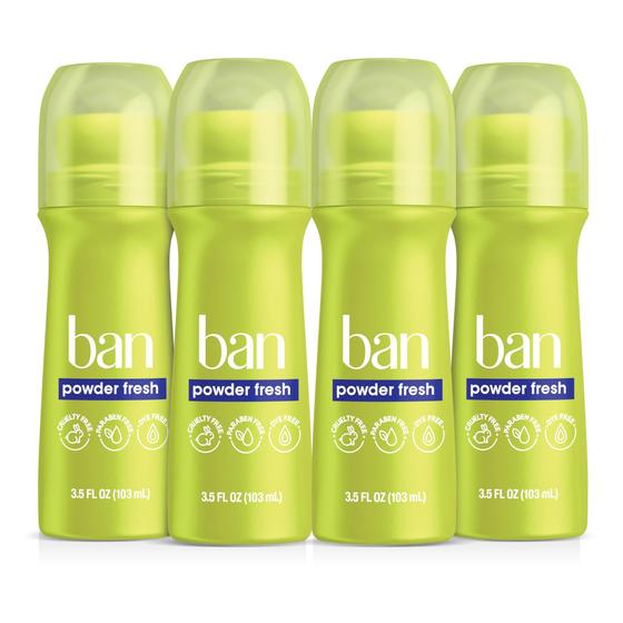 Imagem de Desodorante Antitranspirante Ban Invisible Roll-on - Kit com 4 Unidades (100ml cada)