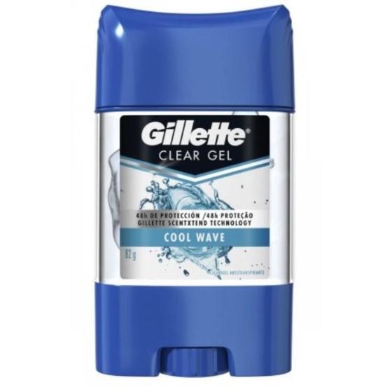 Imagem de Desodorante Antitranspirante Clear Gel Gillette Cool Wave Masculino com 82g