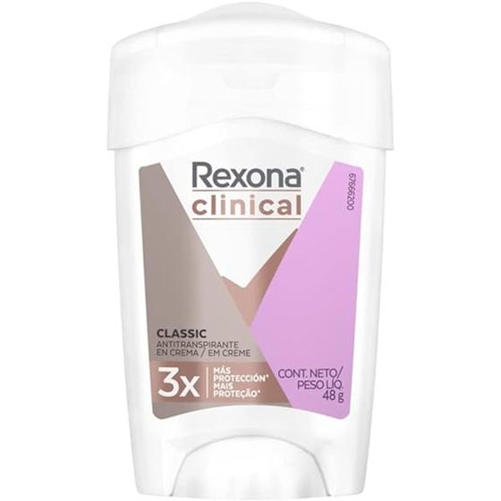 Imagem de Desodorante Antitranspirante Creme Rexona Clinical - Extra Dry 96 Horas Original 58g