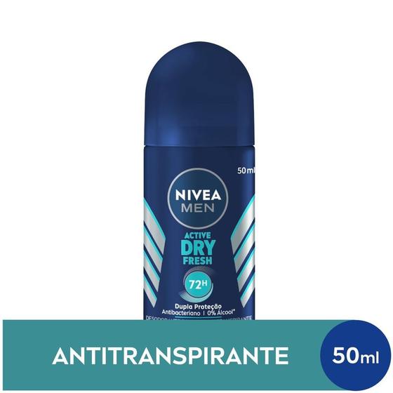 Imagem de Desodorante Antitranspirante Roll On NIVEA 50ml Dry Fresh